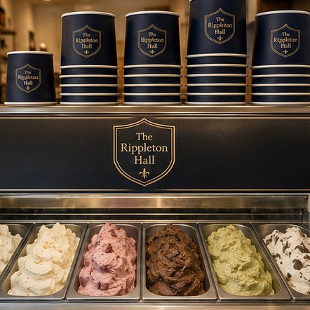 Customized ice cream cups for soft serve and trucks