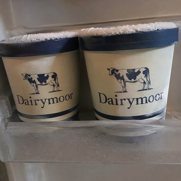 Ice cream cups with logo — customer photo
